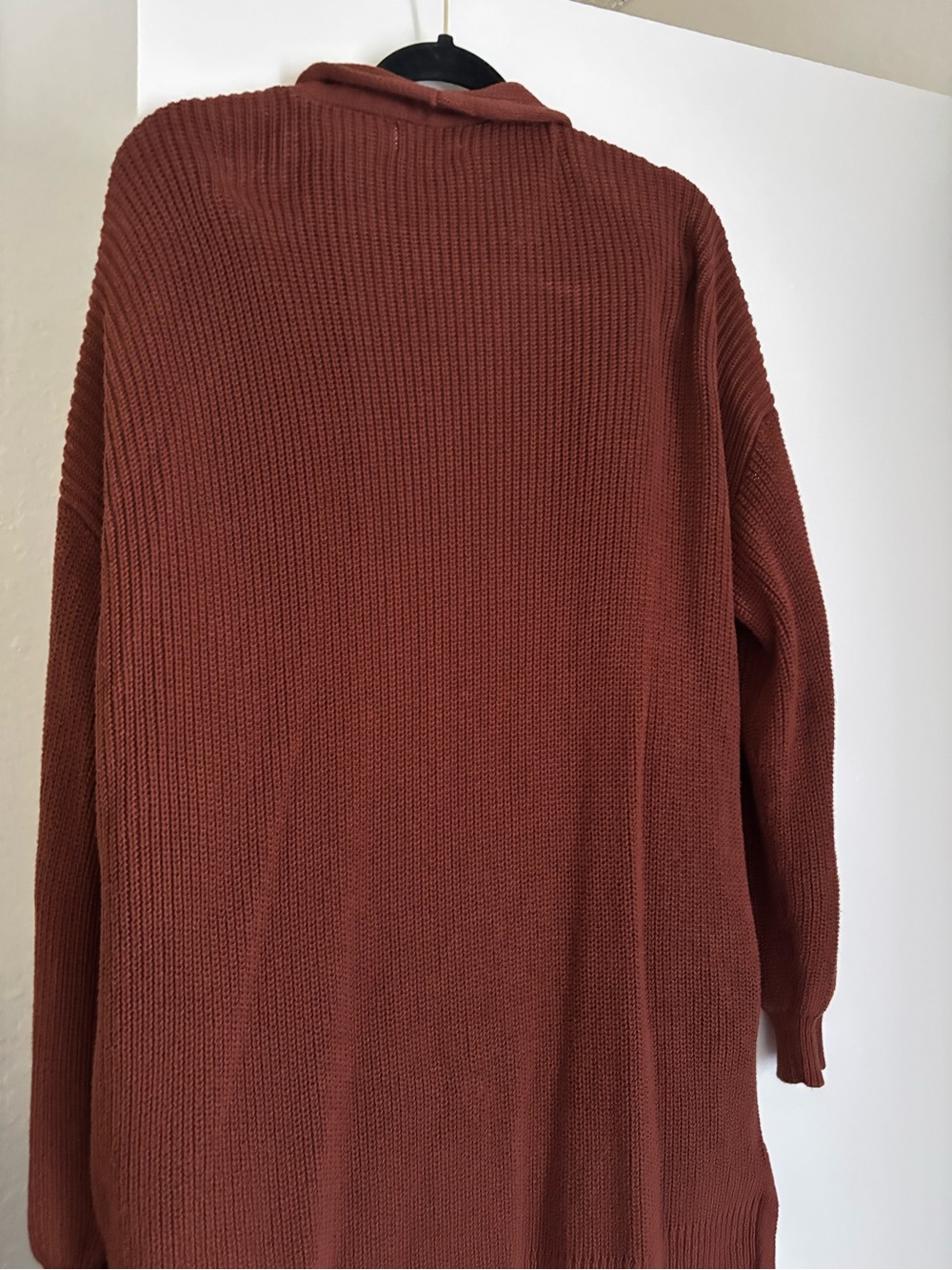 Universal Thread Open-Front Cardigan - Rust - Picture 4 of 6